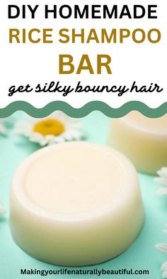 Diy Rice Shampoo, Rice Shampoo Bar, Diy Hair Shampoo, Conditioner Bar Recipe, Natural Shampoo Diy, Diy Natural Hair, Rice Shampoo, Diy Shampoo Recipe, Diy Shampoo Bar