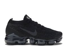 Wmns Air VaporMax Flyknit 3 'Triple Black' - Nike - AJ6910 002 - black/black-amthracite | Flight Club Nike Vapor Max Air, Black Nike Shoes Women, Nike Air Vapormax Women, Nike Vapormax Women, All Black Nikes, Black Nike Sneakers, Shoes For School, Black Nike Shoes, Vapormax Flyknit