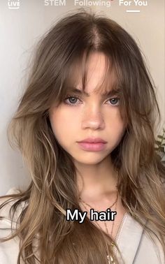 Wispy Bangs Long Hair Hairstyles, Layered Hair With Light Bangs, Wisp Curtain Bangs, Barely Bangs, Whisk Bangs, Whisper Fringe, Haircut Inspiration Bangs, Layer Haircut Bangs, Cute Bangs Long Hair