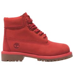 Red Timberland Boots, Red Timberlands, Boot Styling, Baby Timberlands, Timberland Waterproof Boots, Timberland 6 Inch, Timberland Waterproof, Timberland 6, European Shoes