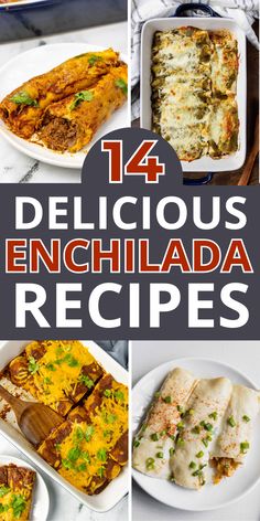 Want to spice up your boring weeknight dinner? Try one of these delicious enchilada recipes! Pair them with a side of queso and guacamole for a restaurant-quality Mexican meal! Queso Enchiladas Chicken, Cheese And Onion Enchilada Recipe, Authentic Enchilada Recipe, Mole Enchiladas Recipe, Cheese Enchilada Recipe, Enchirito Recipe, Enchilada Dinner, Crockpot Chicken Enchilada Casserole, Texmex Recipes