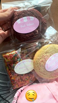 some cookies and other treats in plastic bags