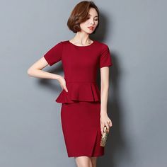 Womens business suits ladies elegant business dress clothes office Dress For Office Party, Dress For Office, Dresses Dinner, Business Dress Women, Womens Business, Dress Office, Business Suits, Womens Suits Business, Office Dresses For Women