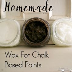 homemade wax for chalk based paints