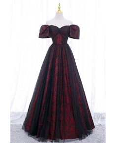 Buy burgundy floral pattern long off shoulder prom dress with sleeves at cheap price online. Free stable shipping and pro custom service since 2009. Off Shoulder Evening Dress, A Line Prom Dress, 파티 드레스, Floor Length Prom Dresses, Black Off Shoulder, Black Prom Dress, Prom Dress Inspiration, Black Prom, فستان سهرة