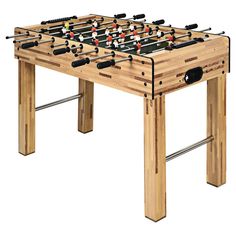 an image of a foosball table that is made out of wood