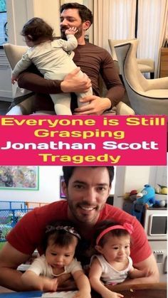 there are two pictures with people and one has a baby in it's arms