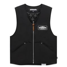 Neighborhood Outerwear PADDED WORK VEST Pull Large, Work Vest, Motorcycle Apparel, Modern Streetwear, Brand Label, Motorcycle Outfit, Front Zipper, The Neighbourhood, Street Wear