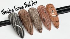 Wood Nail Art Designs, Nail Techniques, Matte Nails Design, Gel Nail Colors, Nail Art Designs Videos, Pretty Nail Art Designs