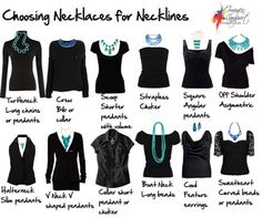 Neckalces Types Of Clothing, Necklace For Neckline, Necklace Guide, Different Necklines, Quoi Porter, Bridget Jones, Dresses Aesthetic, Wear Necklaces, Dresses Outfits