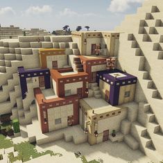 Minecraft Houses Dimensions, Minecraft Big Wall Designs, Minecraft Terakota House, Underground Market Minecraft, Minecraft Fort Ideas, Badlands Builds Minecraft, Minecraft Village Themes, Minecraft Railroad Station, Minecraft Rooftop Ideas