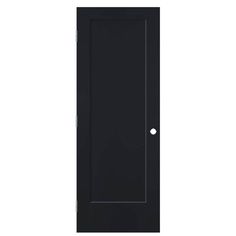 Enjoy the appearance of a wood door's traditional lines with the benefits of composite door construction. Combining innovative design and on-trend styles, the molded panel Masonite Heritage Series, is architecturally designed in a classic, shaker style. The smooth surface is perfect for painting and will complement any décor. Select designs offer whole-home solutions in coordinating bi-fold, slab and factory prehung units. Masonite 24-in x 80-in Midnight Hollow Core 1-panel Square Right Hand Smo Craftsman Door, Prehung Interior Doors, Hollow Core Doors, Satin Nickel Hardware, Contemporary Doors, Prehung Doors, Door Jamb, Shaker Doors, Shaker Style Doors