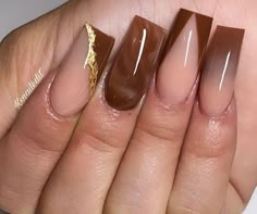 (paid link) newest nail trends 2019 Caramel Brown French Tip Nails, Brown Nail Inspo Short, Brown Nails Design Square, Fall Square Acrylic Nails Medium, Brown Fall Nails Short, Brown Nails Short Square, Brown Nail Designs Short, Cute Brown Acrylic Nails, Short Acrylic Nails Brown