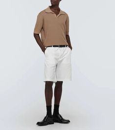 Material: 100% cotton.Care instructions: dry clean.Made in Italy.Designer color name: Beige 10.Collar: polo collar.Hem: ribbed, straight.Cuff: ribbed.Polo shirt.True to size.Designed for a loose fit.Stretchy fabric.Falls to the hip.The model in the picture is 185cm-6'1' and wearing a size IT 48 Clothing Pants, Cotton Polo Shirt, Dolce And Gabbana Man, Cotton Polo, Polo Collar, Polo Shirts, Color Names, Stretchy Fabric, Short Pants