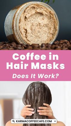 Make Your Own Hair Mask, Coffee Hair Mask, Hair Remedies For Damaged Hair, Remedies For Damaged Hair, Treat Dandruff, How To Darken Hair, Natural Hair Remedies, Mask At Home