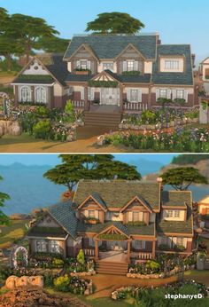 Family Farmhouse The Sims 4 Build Sims 4 Rustic Farmhouse, Sims 4 Houses Layout Cottage, Sims 4 2 Story Houses, Sims 4 Big Farmhouse, Sims 4 Big Cottage House, Sims 4 Big Cottage, Sims 4 Modern Cottage House, Sims 4 Family Of 5 House, Sims 4 Family Cottage Floor Plan