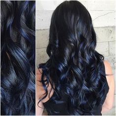 Rambut Brunette, Hair Secrets, Level 7, Pulp Riot, Blue Streaks, Ombre Hair Color