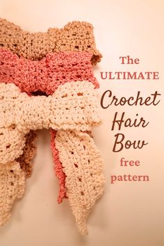 the ultimate crochet hair bow free pattern