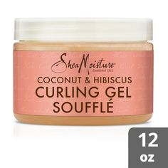 SheaMoisture’s Coconut & Hibiscus Curling Gel Soufflé is blended with certified Shea Butter which helps to deliver instant hydration to dry, over-processed curls. Blended with agave nectar, flaxseed and coconut oil, this nourishing styling aid from SheaMoisture is designed to moisturize and protect your waves and curly hair. SheaMoisture’s Coconut and Hibiscus Curling Gel Soufflé is blended with certified Shea Butter which delivers instant hydration to dry, over-processed curls. Apply this hair Shea Moisture Coconut, Coconut Hibiscus, Curl Enhancing Smoothie, Fur Elise, Shea Moisture, Thick Curly Hair, Curl Cream, Neem Oil, Styling Cream