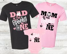 Spooky One, Matching Family Shirts, Pastel Halloween, Sunshine Birthday, First Birthday Party Themes, Family Shirts Matching, Halloween 1