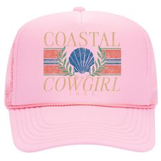 PRICES MAY VARY. Best-Selling: This best-selling trucker hat features our Coastal Cowgirl logo printed on its foam front with attention to every detail. Comfortable: This is the most comfortable trucker hat with its foam front, cushioned soft cloth sweatband, and flexible mesh 5-panel construction that keeps you cool and retains its perfect shape all day and night. Snapback: This popular hat features a slightly curved visor, a classic high-structured crown, and an adjustable snapback closure at Cowboy Cute, Beach Cowboy, Popular Hats, Mens Trucker Hat, Country Vintage, Trendy Hat, Hat For Men, Stylish Hats, Coastal Cowgirl