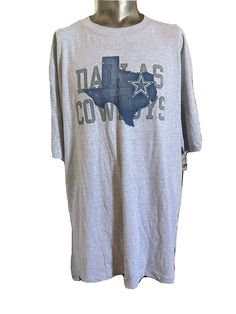 NFL Dallas Cowboys Texas Crew Neck Gray Tee Shirt 2xl New Nfl Dallas Cowboys, Sports Apparel, Grey Tee, Brands Outlet, Dallas Cowboys, Sport Outfits, Tee Shirt, Dallas, Nfl