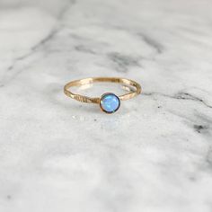 blue opal stacking ring, gemstone ring, personalized ring, birthstone jewelry, birthstone for octobe Adjustable 14k Gold Opal Birthstone Ring, Minimalist Opal Birthstone Promise Ring, Opal Birthstone Stackable Rings As Gift, Stackable Opal Birthstone Rings As Gift, Opal Stackable Rings With Birthstone For Promise, Stackable Opal Birthstone Ring For Promise, Stackable Opal Birthstone Promise Ring, Minimalist Opal Rings With Birthstone, Minimalist Opal Ring With Birthstone