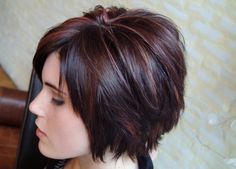 Cocoa Cinnamon Hair Color, Cinnamon Hair Colors, Cinnamon Hair, Short Layered Bob Hairstyles, Layered Bob Hairstyles, Hair Color And Cut, Bob Haircuts, Short Hair With Layers