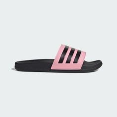 adidas Shop the Adilette Comfort Slides - Pink at adidas.com/us! See all the styles and colors of Adilette Comfort Slides - Pink at the official adidas online shop. Tommy Hilfiger Slides Pink, Adidas Slides For Swimming, Athleisure Sports Slides For Summer, Adidas Slides For Swimming With Logo, Adidas Slides For Summer Swimming, Adidas Slides For Swimming In Summer, Adidas Slides With Logo For Swimming, Sporty Adidas Slides Suitable For Water, Sporty Adidas Slides For Swimming