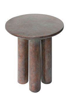 Antique Copper Occasional Table | Versmissen Hyllie | Woodfurniture.com Side Table Stone, Antique Side Table, Copper Table, Dutch Furniture, Contemporary Side Tables, Home Decor Brands, Antique Stone, Interior Design Concepts, Metal Side Table