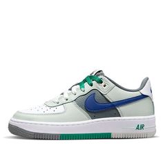 (GS) Nike Air Force 1 Low Remix 'Light Green' FB9035-001 Casual Breathable Nike Air Force 1, Breathable Nike Air Force 1 Casual Sports Shoes, Nike Air Force 1 Gray For Sports, Nike Air Force 1 Gray Sports Shoes, Nike Air Force 1 Low, Air Force 1 Low, Nike Air Force 1, Stylish Sneakers, Air Force 1