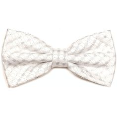 Create the look of a gentleman with our 100% polyester bowties. Whether for a formal event or simply to look professional, a bowtie is the perfect addition to your attire and with pre knotted you can have perfect knot all the time. This fancy looking and silky feeling will upgrade your look instantly. Perfect for parties, weddings, birthdays, holiday parties or formal occasions. Bow ties made a comeback & they're here to stay! Every gentleman's wardrobe staple Dapper White Adjustable Bow Tie, Dapper Adjustable White Bow Tie, Classic Silver Tie For Groom, Classic Black Tie Bow Tie, White Ties For Black Tie Events On Father's Day, Fitted Bow Tie For Father's Day, White Tie For Black Tie Events, Adjustable Bow For Groom, Classic Adjustable Bow For Groom