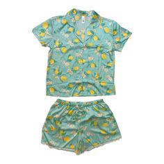 This Silky Soft Satin 2 Piece Pj Set Adds Romance And Luxury To Your Wardrobe. Three Fun Patterns To Choose From! Light Blue Summer Sleepwear Set, Light Blue Summer Sleepwear For Lounging, Light Blue Sleepwear For Lounging, Light Blue Cotton Sleepwear For Vacation, Flora Nikrooz, Fun Patterns, Short Pj Set, Womens Jersey, Notch Collar