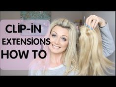 HOW TO CLIP IN EXTENSIONS - YouTube Diy Highlights Hair, Hair Extensions Tutorial, Kaley Cuoco Short Hair, Hair Styles For Women, Mega Hair, Growing Out Short Hair Styles, Latest Short Hairstyles, Trendy Short Haircuts