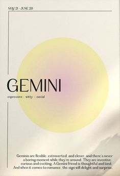 an advertisement for a cosmetics brand with the words gemini on it