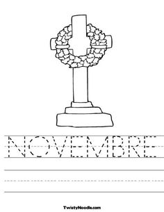 a cross with wreaths on it worksheet