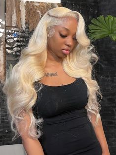 Blonde Body Wave, Lace Closure Hairstyles, 613 Blonde, Curly Human Hair Wig, Colored Wigs, Straight Lace Front Wigs