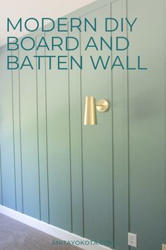 the modern diy board and batten wall