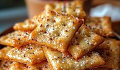 a plate full of crackers with sprinkles on them