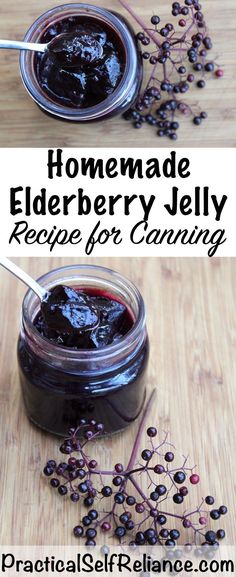 Elderberry Jelly Recipe for Canning Elderberry Jelly Recipe, Elderberry Jelly, Elderberry Syrup Recipe, Elderberry Juice, Homemade Elderberry, Elderberry Recipes, Elderberry Syrup