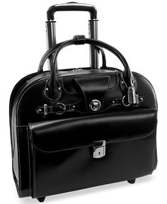 Created for the tech-savy, this wheeled briefcase from McKlein gives you effortless mobility you'll love for daily business or a quick trip. The stylish leather exterior opens to an equally smart interior, with protection for a laptop, tablet, phone and more. Laptop Screen Repair, Briefcase Women, Laptop Storage, Laptops For Sale, Laptop Briefcase, Laptop Stand, Leather Briefcase, Coach Swagger Bag, Mens Gift Sets