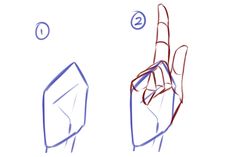 how to draw the hand gesture for beginners