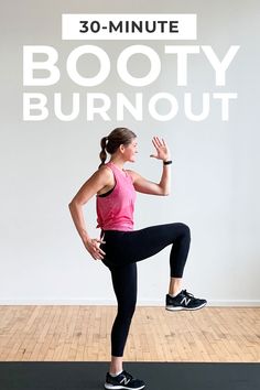 Burnout the glutes with this BUTT WORKOUT for women! We're sculpting the booty from all angles -- all you need is a set of dumbbells! Home Glute Exercises, Total Body Workout Plan, Full Body Weight Workout, Bridge Workout, Workout Videos Free, Bum Workout, Glute Exercises, Workout For Women, Glute Workout