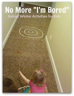 Great indoor activities for kids #rainydays Oh my, I think my boys could play this using their toy cars instead of a ball! Easy Indoor Activities, Fun Rainy Day Activities, Rainy Day Activities For Kids, Indoor Activities For Toddlers, Fun Indoor Activities, Indoor Kids, Indoor Games For Kids, Winter Activities For Kids, Kids Series