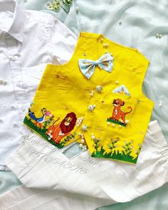 Baby Dress Diy, Kids Clothes Diy, Kids Dress Boys, Kids Ethnic Wear, Boy Dress, Frocks Design, Kids Blouse, Baby Boy Dress