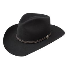 Stetson The Rawlins Cowboy Hat - Exclusive - Oak | Western Hats | Huckberry Classic Flat Bill Top Hat For Western-themed Events, Country Style Short Brim Hat For Riding, Country Style Fedora Riding Hat, Country Style Fedora Hat For Riding, Country Style Fedora For Riding, Classic Flat Bill Hat For Rodeo, Classic Flat Bill Hats For Country Events, Classic Fedora With Flat Bill For Rodeo, Classic Flat Bill Fedora For Rodeo