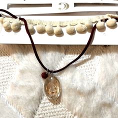 New! Charming Charlie Boho Double Strand Choker Necklace. Beige Pompom Choker And Faux Garnet Leather Necklace With Baubles. (One Piece/Double Strand). Silver Tone Accents. Very Comfortable. Hypoallergenic. See My Closet For Other Colors And Styles! Stocking Stuffers! Bohemian Choker Charm Necklaces With Adjustable Chain, Bohemian Charm Choker Necklace With Adjustable Chain, Bohemian Brown Double Strand Necklace, Artisan Double Strand Brown Necklace, Silver Multi-strand Bohemian Charm Necklace, Green Statement Necklace, Druzy Pendant Necklace, Beaded Tassel Necklace, Double Strand Necklace