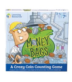 the game money bags is in its box and it's ready to be played