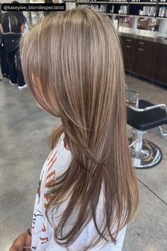 Light Brown Hair Styles, Brown Hair Styles, Ash Blonde Hair Color, Partial Highlights, Rambut Brunette, Ash Blonde Hair Colour, Brown Hair Looks, Brown Hair Inspo, Brunette Hair With Highlights