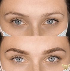 Bushy Brows Natural Thick Eyebrows, Powder Brows Permanent, Thick Eyebrows, Cosmetic Tattoo